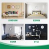 bakbrand Wall Clock Modern Simple Style Round Plastic Decor Clock