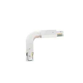 QAZQA - Adjustable coupling for 1-phase rail white - Iconic - Plastic oblong - LED suitable