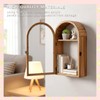 WLZGDFB Shadow Box Frame with Clear Acrylic Door, Removable Shelves