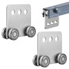 2Pcs 4 Wheel Trolley Assembly Rollers Four Bearing Trolley Assembly