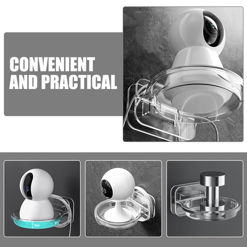 Kichvoe 2pcs Wall Mount Camera Shelf No Punching Floating Shelf