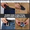 RARITIK Minimalist Carbon Fiber Wallet for Men, Money Clip Cash