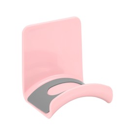 uxcell Headphone Stand, 1 Pcs ABS Headset Holder Adhesive Headphone Holder Hook Mount Headphone Hanger Hook Under Desk for Gaming Headphones Earphones Cables, Pink(Wall-Mounted)