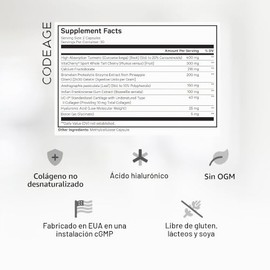 Codeage Cápsulas De Colágeno Tipo Ii Uc-Ii Para Una Salud Articular Suprema, Suplemento De Cerezas Deportivas Vitacherry, Boro, Fructoborato De Calcio