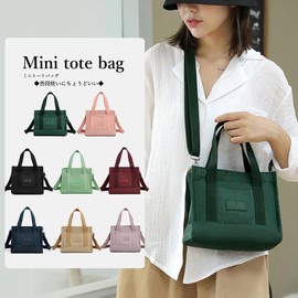 [miniministore] ミニトートバッグ 軽量 ショルダーバッグ（ピンク，ワンサイズ）