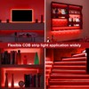OMIKA COB LED Strip Lights Battery Powered with Remote, 6.56FT