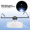 Eyeglasses Magnifier LED Light Hands Free Magnifying Glass for Watch