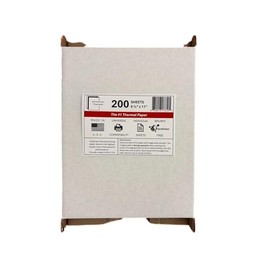 Universal Thermal Paper | 200-8.5x11 Inch Sheets | Compatible With All Thermal Printers | Made in the U.S.A.
