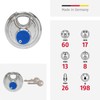 ABUS 35042 Padlock Key 24/60 mm, Silver