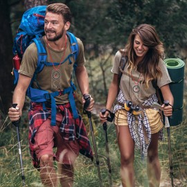 Orientierungs-Hexen, 2 Stück, Brujula für Navigation, Wandern, tragbar, für Bergsteigen, Outdoor-Aktivitäten und Lesen, Outdoor Zubehör, mit Kordelzug, multifunktionaler Explorer-Kompass