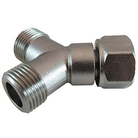 Beer "Y" Fitting Splitter Distributor 3/8" I.D. Bore Stainless Steel