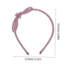 Gatuida Rhinestone Bow Headbfor Women Elegant Hair Accessory for Brides for Weddings Proms and Formal Occasions Durable and Stylish Design