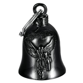 MOCY BELL - Clochette moto Angel Biker Guardian Gremlin Mocy Bell Acier Stainless Steel Black, see description