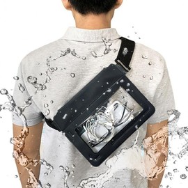 Waterproof Smartphone Hip Bag for Water Parks & Water Activities - Versatile Pouch Waterproof Clutch - Black