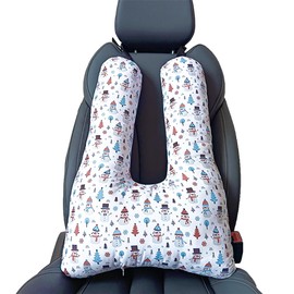 Car Travel Pillow for Cars Seat Kids Adults Cartoon Neck Pillows for Head and Body Support Soft Long-Distance Travel Car Sleeping Seat Belt Pillows Breathable Cars Aircraft Traveling Pillow Cushion