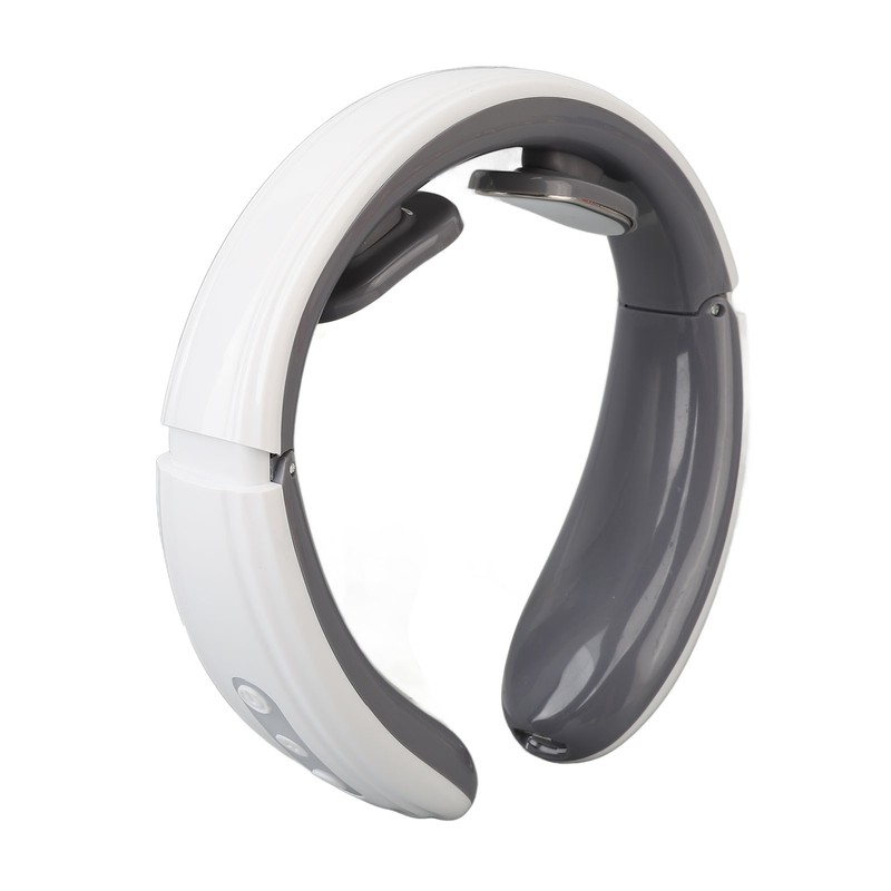 Heated TENS Neck Massager 9 Gears Vibration Rechargeable Electromagnetic Pulse