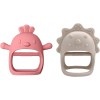 JUSONEY 2 x Baby Teether Anti-Drop Silicone JUSONEY Teething Toys