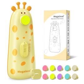 Electric Nail File Baby Nail Care Set Electric Nail Care Nail Trimmer Nail Scissors Nail Trimmer Nail File Manicure & Pedicure Set for Newborn Baby with Light, Yellow