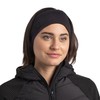 Buff Merino Wide Unisex Adult Headband Solid Black