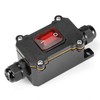 QWORK Inline Cord Switch with Red Indicator Light, IP67 Waterproof,