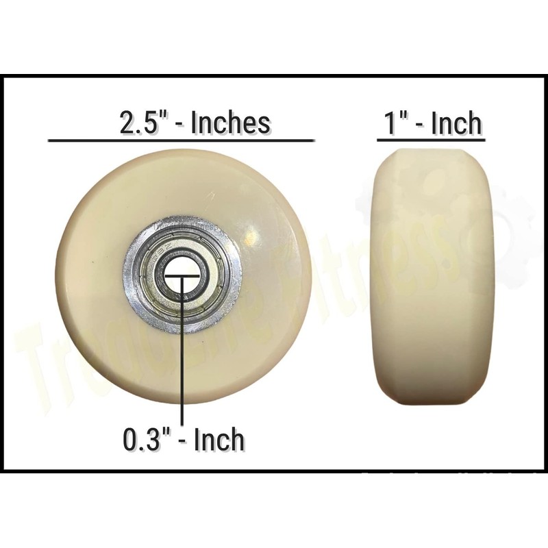 Elliptical Roller Ramp Wheel - Compatible with NordicTrack AudioStrider 990
