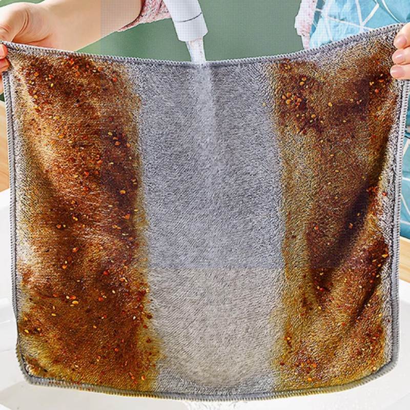 Microfibre Cloth, Microfibre Cleaning Cloths Multifunctional Reusable Cleaning Cloths Dish