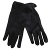Black Cotton Gloves - Slip Resistant (12 Pairs) (Large)