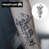 INKARTLINK Semi Permanent Tattoo, beautiful and realistic design, fun tattoo