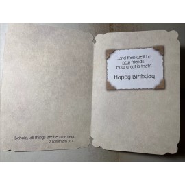 Leanin Tree HAPPY BIRTHDAY you & me gonna be friends until were old and senile FRIENDS