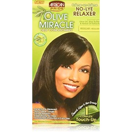 African Pride Olive Miracle Deep Conditioning No-lye Relaxer Kit, Regular (SG_B00K0L9IYS_US)