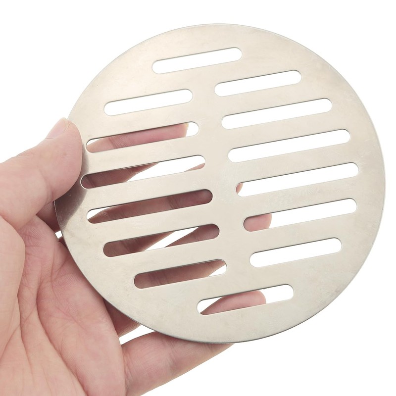 FMHXG Stainless Steel Round Floor Drain Cover 5 Inch Thickened