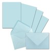 50x stationery sets DIN A5 with C6 envelopes - light