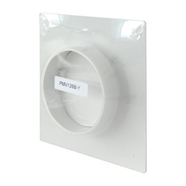 The pmv126b Ventilation Plate for Steps Wall Mounted Rectangular to Round Tube 120 x 60 mm – 100 mm