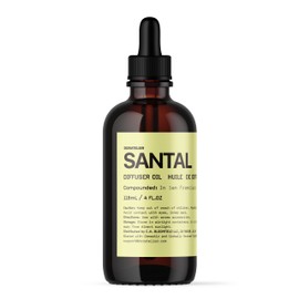 Doratelier Santal Diffuser Oil, Niche Scent, Smoky Classic Luxury Papyrus,Cardamom,Sandalwoods Essential Oils Blend for All Ultrasonic Diffuser Scent Projects(118mL/4FL oz)