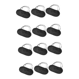 KOMBIUDA 12pcs Shading Eye Masks Comfortable Travel Sleep Masks for Use for Men Women Boys and Girls Blocks Light for Better Sleep for Camping Home