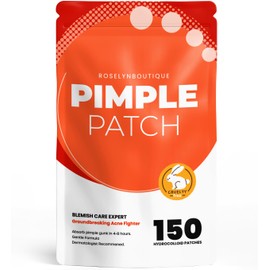 ROSELYNBOUTIQUE Pimple Patches for Face 150 Dots 4 Sizes - Hydrocolloid Acne Patches with Tea Tree Oil, SalicylicAcid, CICA Skin-Friendly