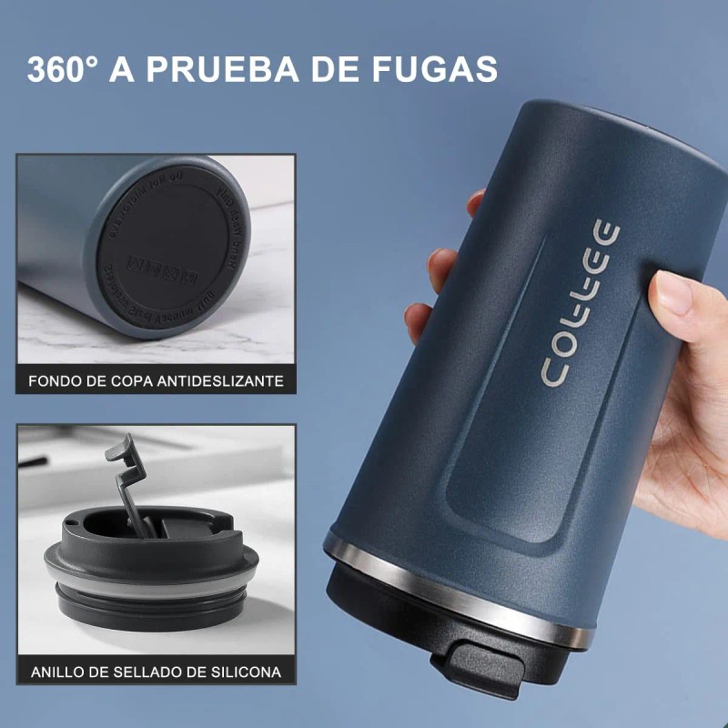 2pzs 510ml Taza De Café Acero Inoxidable Botella Termo Vacío