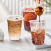Clawsoff 16 oz 100 Pack Clear Plastic Cups with Lids,
