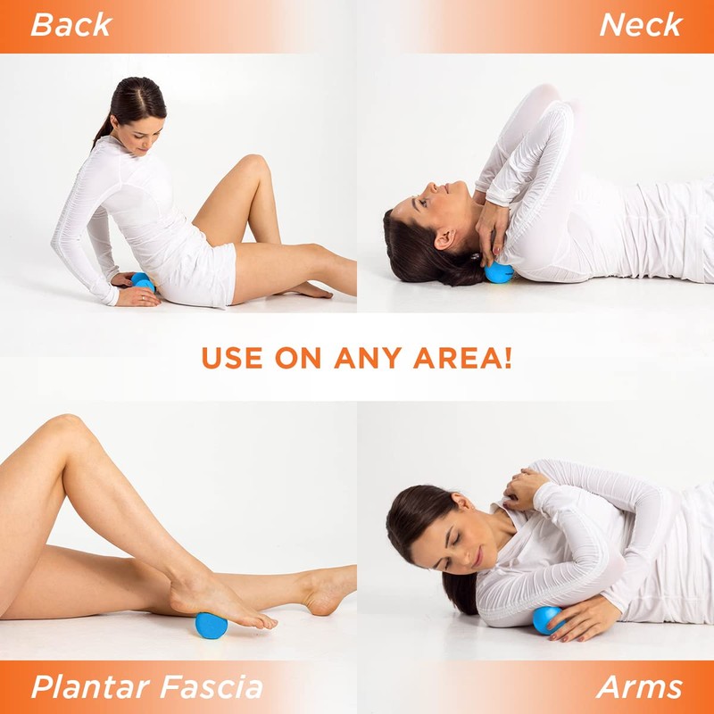 ProStretch Round Chucks, Soft Massage Balls for Myofascial Release, Plantar