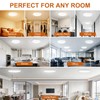 LUMLLSAJI 6Pack LED Flush Mount Ceiling Light, 12 Inch 24W