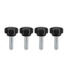 sourcing map 4pcs Knurled Clamping Knobs M6 x 20mm Metric
