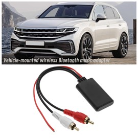 VGOL Auto Bluetooth 5.0 Audio Adapter 2 RCA Eingang Kabelloses Bluetooth AUX Modul Adapterkabel für Autoradio Stereo Lautsprecher 25,5cm Länge
