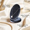 Dansmiy Restorative Velvet Necklace Long Chain Pendant Display Stand Jewelry