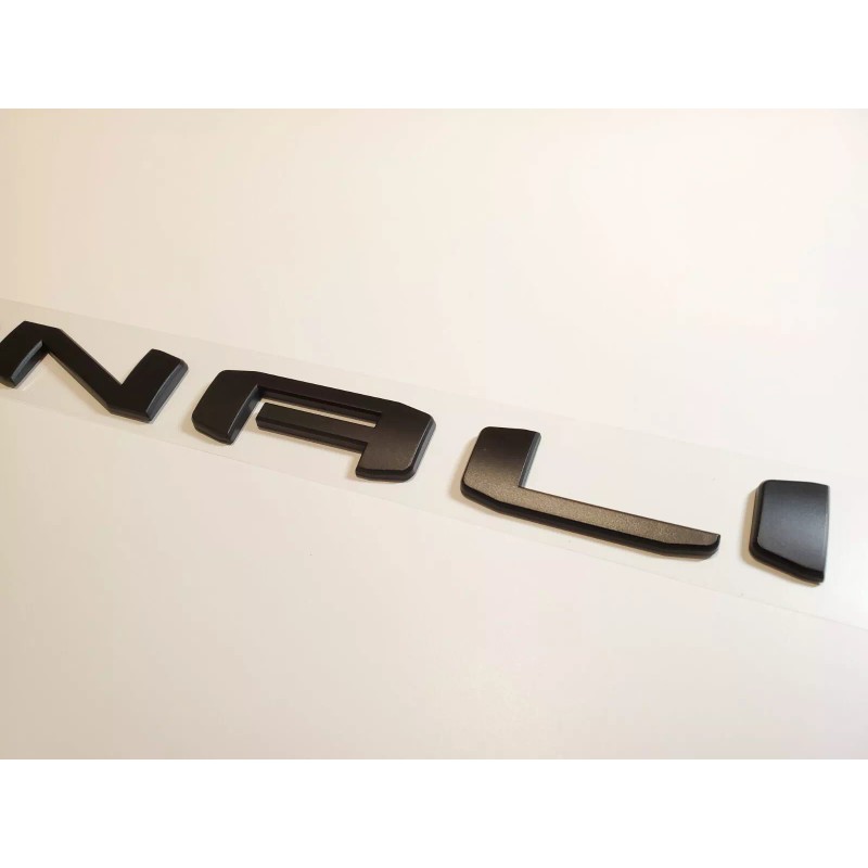 GMC Matte Black Rear Tailgate DENALI Sierra Emblem GMC Sierra