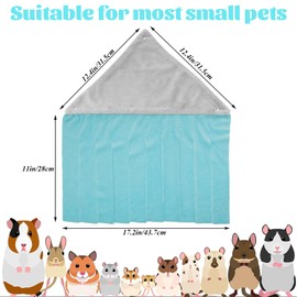Oungy 6Pcs Guinea Pig Hideout Small Animals Corner Triangular Hideaway Toys Non-Woven Fabrics Cage Accessories Guinea Pigs Hammock for Hamster Hedgehog Guinea Pig Squirrel Rabbit, Multiple Colors