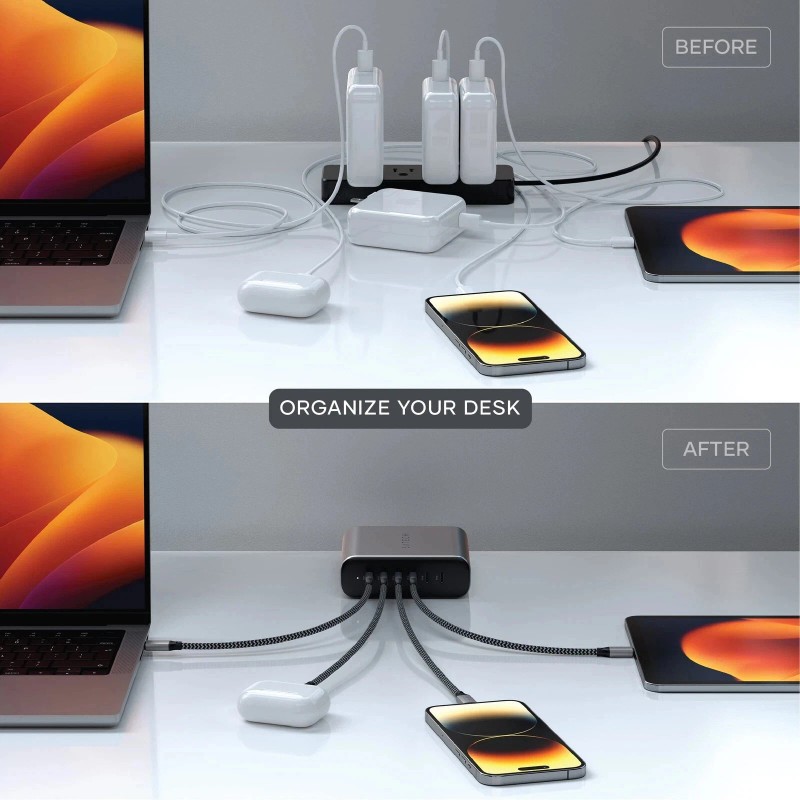 Satechi 200W USB-C 6 Port PD GaN US Charger