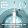 SUNPRO 2-Pack Sonic Electric Toothbrush with 6 Cleaning Modes and