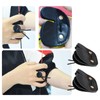 YINETTECH 2PCS Leather Archery Finger Tab Double Thickness Protective Guard
