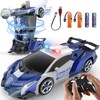 KKM Remote Control Car Toy 2.4GHz Transformer with Flashing Light,