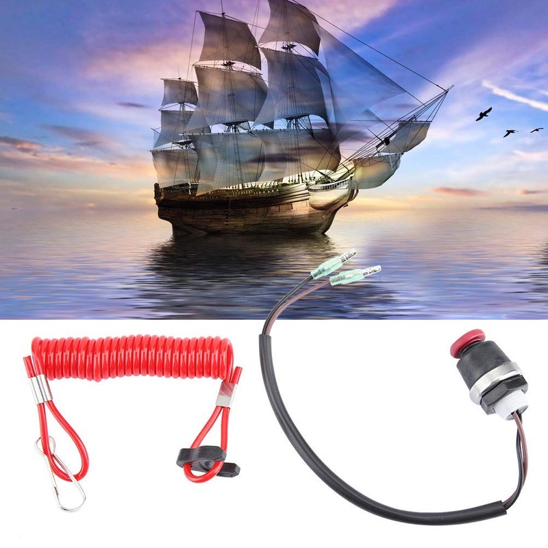 Safety Lead Cable Tohatsu Stop Switch Lanyard for Outboard Motor